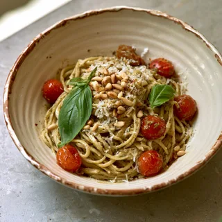 Aftensmad: Pesto pasta